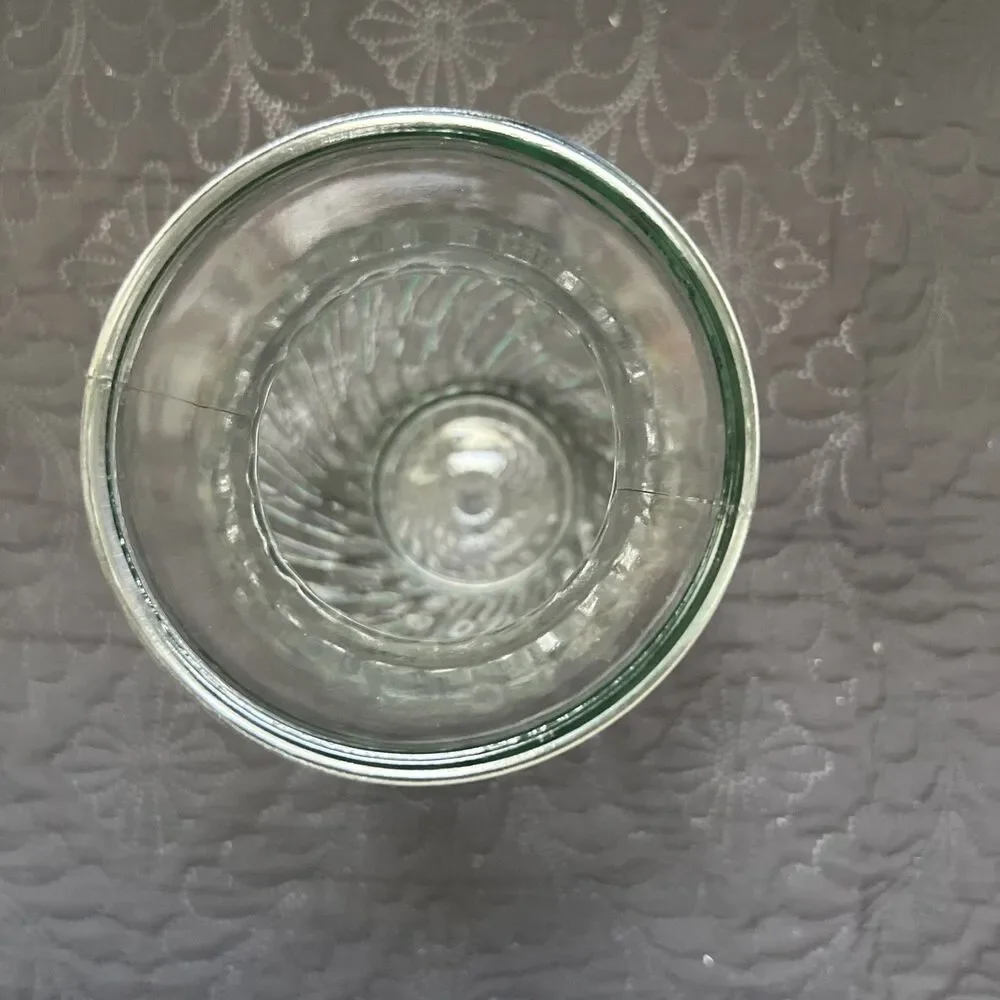 Indiana Glass Swirl Illusion Vase Vintage Art Decor Glassware Urn 8